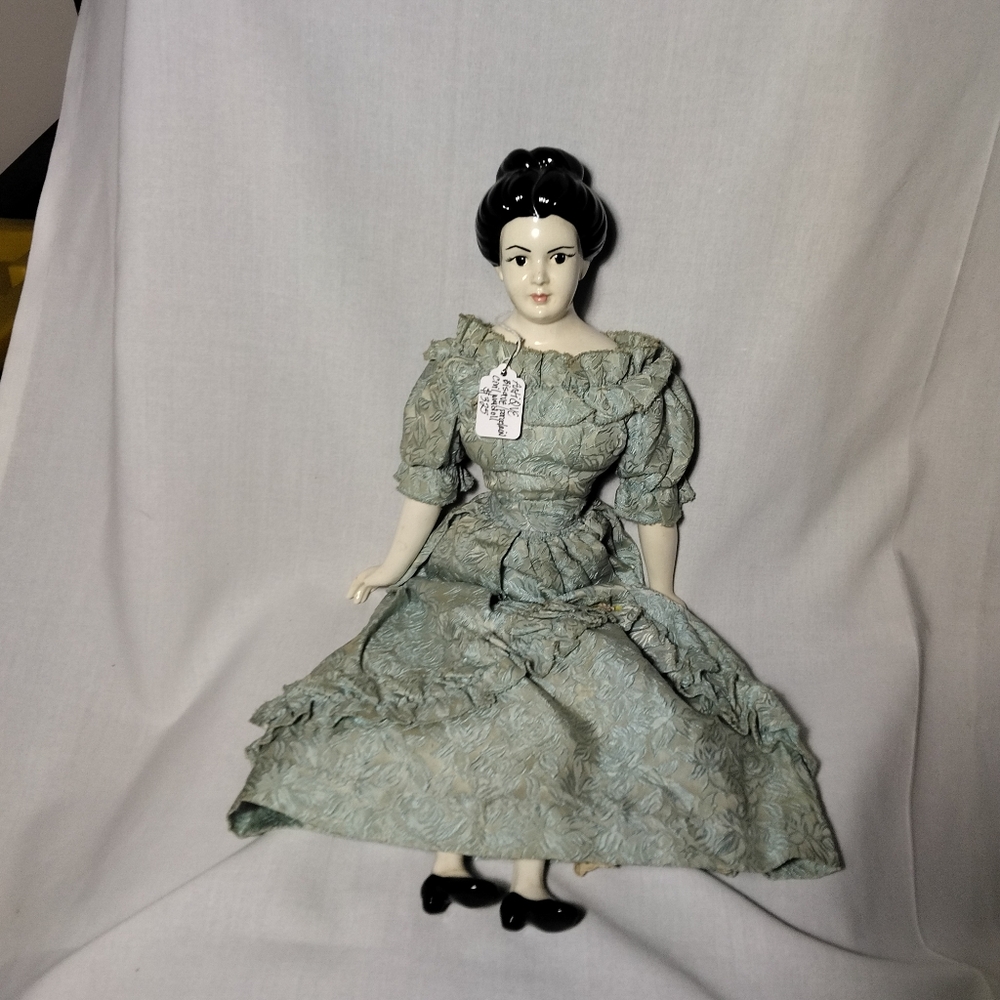 Vintage Antique Bisque/ Porcelain Civil War Doll 23.5" Long